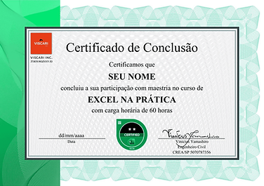 certificado excel